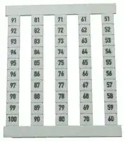 0473560051: TERMINAL BLOCK MARKER, 51-100 5MM CARD50