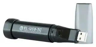 EL-USB-TC: Data Logger, -200 to 1350°C Measurement Range, Thermocouple, 1 Channel, 32510 Samples, USB