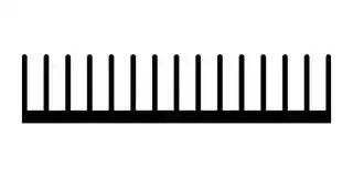 SK 686 100 AL: Heat Sink, 3.6 K/W, 76 mm, 16.8 mm, 100 mm