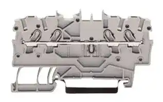 2000-1404: DIN Rail Mount Terminal Block, 4 Ways, 24 AWG, 16 AWG, 1.5 mm², Clamp, 13.5 A