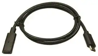FCR72002: USB Cable, Extension, Type C Plug to Type C Receptacle, 750 mm, 29.52 ", USB 3.1