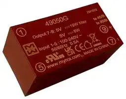 49050G: AC/DC PCB Mount Power Supply (PSU), ITE & Household, 1 Output, 20 W, 5 VDC, 4 A