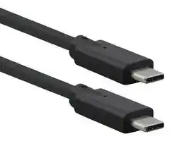 11.02.9070: USB Cable, Type C Plug to Type C Plug, 500 mm, 19.7 ", USB 3.2, Black, E-Marked Cable