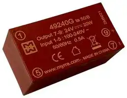 49240G: AC/DC PCB Mount Power Supply (PSU), ITE & Household, 1 Output, 20 W, 24 VDC, 833 mA