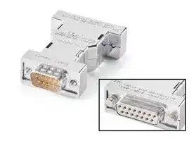 6AV6671-8XJ00-0AX0: Converter, RS422 to TTY, 9 Pole, Male to Female, 15 Pole, Screw, SIMATIC HMI Series