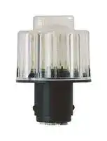 95610067: LED Bulb, Signal Indicator, BA15d, 115 VAC, 15 mA, PA-GF, Polycarbonate, Red, 29 x 41 mm