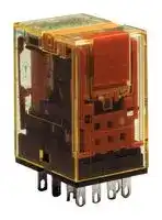 RU4S-D24: Power Relay, 4PDT, 24 VDC, 6 A, RU Series, Socket, Non Latching