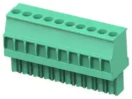 1-1986370-0: Pluggable Terminal Block, 3.5 mm, 10 Ways, 30 AWG, 14 AWG, 2 mm², Screw