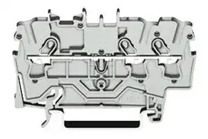 2001-1301: DIN Rail Mount Terminal Block, 3 Ways, 22 AWG, 14 AWG, 1.5 mm², Clamp, 17.5 A