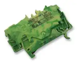 2001-1307: DIN Rail Mount Terminal Block, 3 Ways, 22 AWG, 14 AWG, 1.5 mm², Clamp, 17.5 A