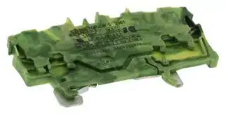 2001-1407: DIN Rail Mount Terminal Block, 4 Ways, 22 AWG, 14 AWG, 1.5 mm², Clamp, 17.5 A