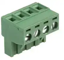 MC000178: Pluggable Terminal Block, 5.08 mm, 4 Ways, 24 AWG, 12 AWG, Screw