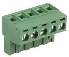 MC000179: Pluggable Terminal Block, 5.08 mm, 5 Ways, 24 AWG, 12 AWG, Screw