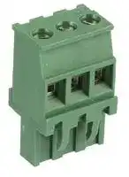 MC000185: Pluggable Terminal Block, 5.08 mm, 3 Ways, 24 AWG, 14 AWG, Screw