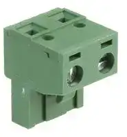 MC000216: Pluggable Terminal Block, 7.62 mm, 2 Ways, 24 AWG, 14 AWG, Screw
