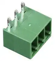 MC000089: Terminal Block, Header, 3.5 mm, 3 Ways, 12 A, 150 V, Through Hole Right Angle