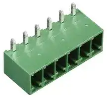 MC000092: Terminal Block, Header, 3.5 mm, 6 Ways, 12 A, 150 V, Through Hole Right Angle