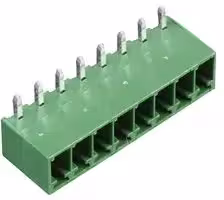 MC000093: Terminal Block, Header, 3.5 mm, 8 Ways, 12 A, 150 V, Through Hole Right Angle
