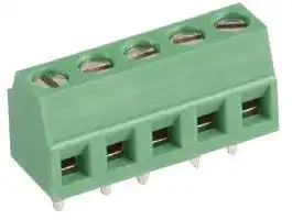 MC000021: Wire-To-Board Terminal Block, 3.81 mm, 5 Ways, 26 AWG, 16 AWG, Screw