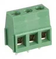 MC000047: Wire-To-Board Terminal Block, 5 mm, 3 Ways, 26 AWG, 12 AWG, Screw