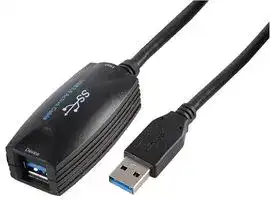 PSG90934: USB Cable, Type A Plug to Type A Receptacle, 9.8ft, 3m, Black