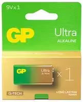 GP1604AU-C1: Battery, Super, Single Cell, 9 V, 9V, Alkaline, Snap Contact, 1