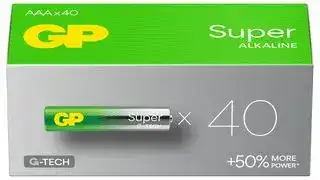 GPPCA24AU005: Battery, 1.5 V, AAA, Alkaline, Raised Positive and Flat Negative, 40