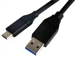 PSG91479: USB Cable, Type A Plug to Type C Plug, 0.5 m, 19.7 ", USB 3.1, Black