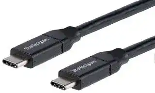 USB2C5C2M — USB Cable, 2m 6 ft USB C to USB C Cable w/ 5A PD, M/M, USB 2.0, USB-IF Certified