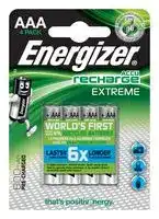 635751: Rechargeable Battery, Extreme, Pack of 4, 1.2 V, Nickel Metal Hydride, 800 mAh, AAA