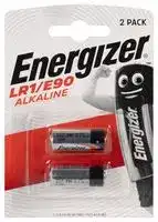629563: Battery, E90, 1.5 V, N, Alkaline, 900 mAh, Raised Positive and Flat Negative, 2