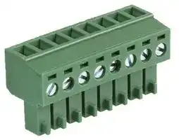 MC000101: Pluggable Terminal Block, 3.81 mm, 8 Ways, 26 AWG, 16 AWG, Screw