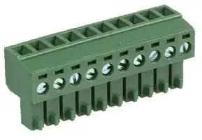 MC000102: Pluggable Terminal Block, 3.81 mm, 10 Ways, 26 AWG, 16 AWG, Screw