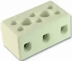 CHTB6/3N: Standard Terminal Block, Ceramic, CHTB/N, 3 Contacts, 12.5 mm, Terminal Block, Surface Mount