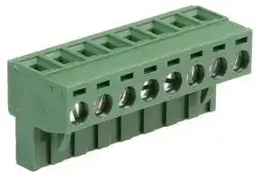 MC000141: Pluggable Terminal Block, 5 mm, 8 Ways, 24 AWG, 12 AWG, Screw