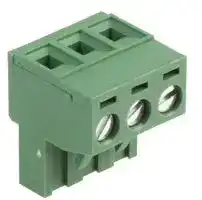 MC000177: Pluggable Terminal Block, 5.08 mm, 3 Ways, 24 AWG, 12 AWG, Screw