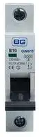 CUMB10-01: Thermal Magnetic Circuit Breaker, British General - Single Pole MCBs, 10 A, 1 Pole, 230 V
