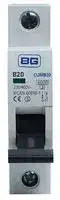 CUMB20-01: Thermal Magnetic Circuit Breaker, British General - Single Pole MCBs, 20 A, 1 Pole, 230 V