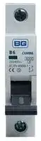 CUMB6-01: Thermal Magnetic Circuit Breaker, British General - Single Pole MCBs, 6 A, 1 Pole, 230 V