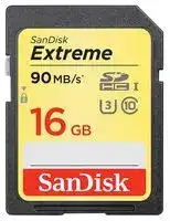 SDSDXNE-016G-GNCIN: Flash Memory Card, SDHC Card, 16 GB, Class 10, UHS-I U3