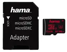 00123981: Flash Memory Card, MicroSDHC Card, 32 GB, UHS-I U3