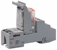 858-528: Power Relay, DPDT, 230 VAC, 5 A, 858 Series, Module, DC