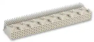 5536511-4: Connector, 192 Contacts, 2 mm, Receptacle, Press Fit, 4 Rows