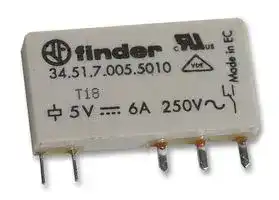 34.51.7.005.5010: General Purpose Relay, 34 Series, SPDT, 5 VDC, 6 A