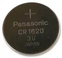 CR-1620/BN: Battery, 3 V, 1620, Lithium Manganese Dioxide, 75 mAh, Pressure Contact, 1