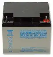 NPC38-12: Rechargeable Battery, NP Series, Valve Regulated, Single Cell, 12 V, Lead Acid, 38 Ah, Bolt, 1