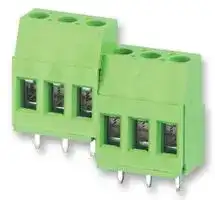 20.700M/3: Wire-To-Board Terminal Block, 5 mm, 3 Ways, 24 AWG, 12 AWG, Screw
