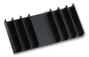 05DN-00500-A-200: Heat Sink, Extruded Range - 1, Black Anodized, 4.5 °C/W, 108 mm, 14 mm, 50 mm