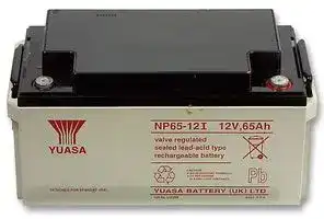 NP65-12: Rechargeable Battery, Valve Regulated, Single Cell, 12 V, Lead Acid, 65 Ah, Bolt, 1