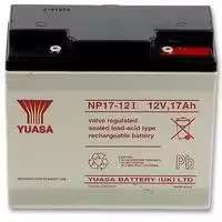 NP17-12I.: Rechargeable Battery, NP Series, Valve Regulated, Single Cell, 12 V, Lead Acid, 17 Ah, Bolt, 1
